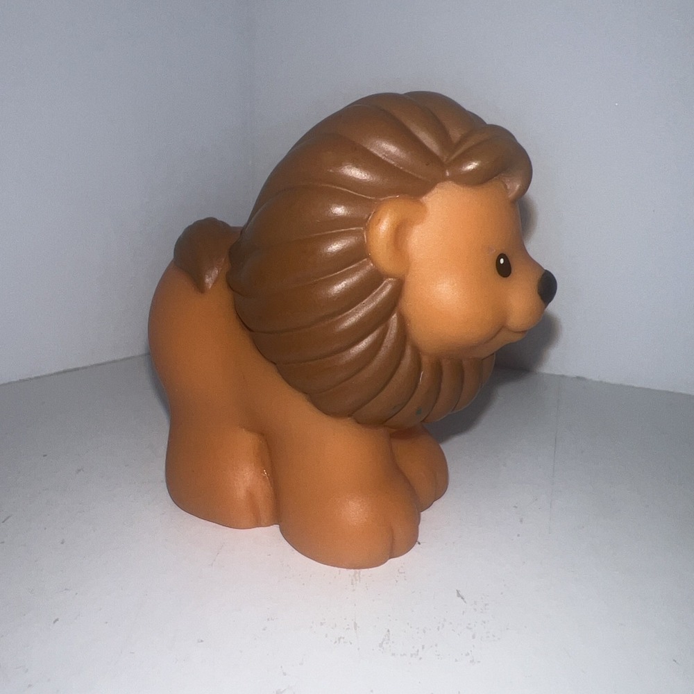 Fisher Price Little People Figure Toddler Small Brown Good 2002 Safari Lion Toy
